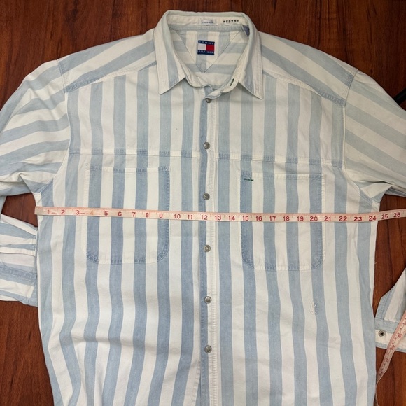 Tommy Hilfiger Vintage Snap Button Shirt Size Large Macau - Picture 8 of 10